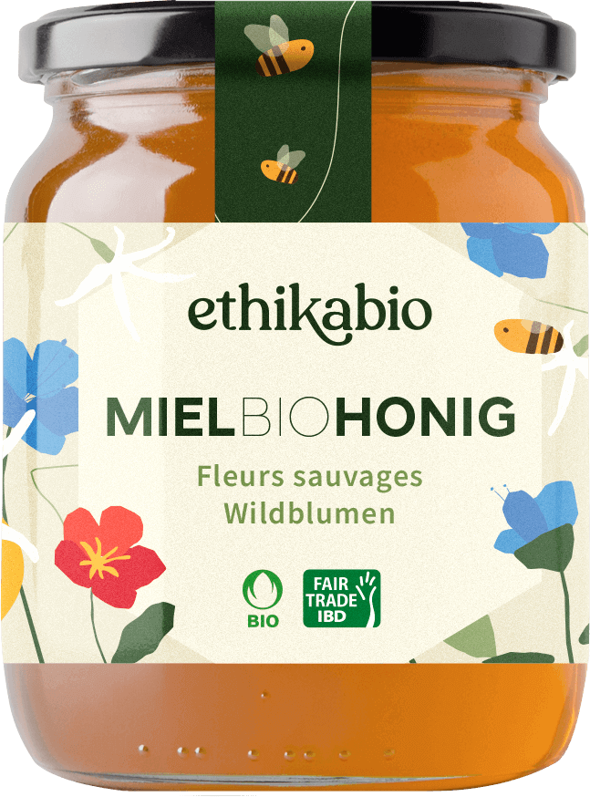 Miel bio honig fleurs sauvages - wildblumen