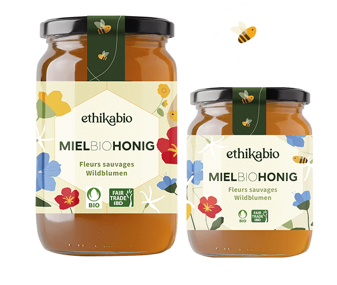 Miel bio honig fleurs sauvages - wildblumen